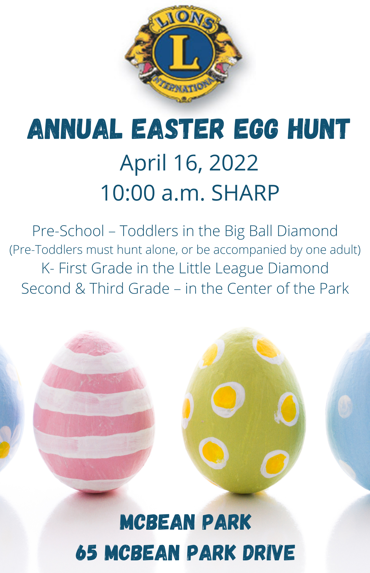 Lions Club Annual Easter Egg Hunt