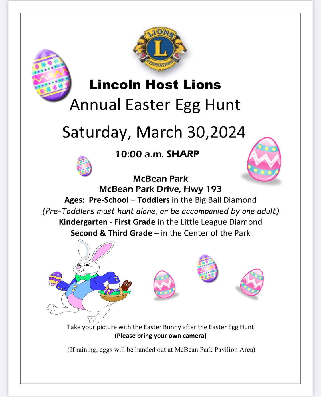 Lincoln host lions annual easter egg hunt